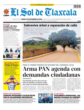 Cover of El Sol de Tlaxcala