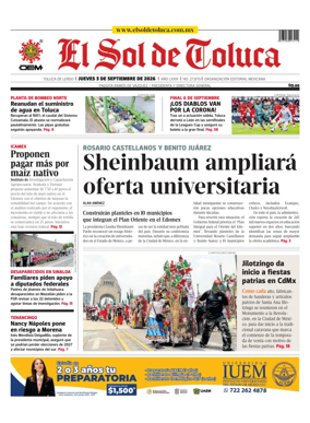 Cover of El Sol de Toluca