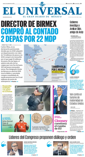 Cover of El Universal