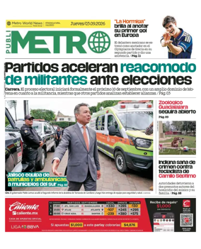 Cover of Publimetro Guadalajara