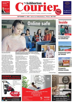 Cover of Ashburton Courier