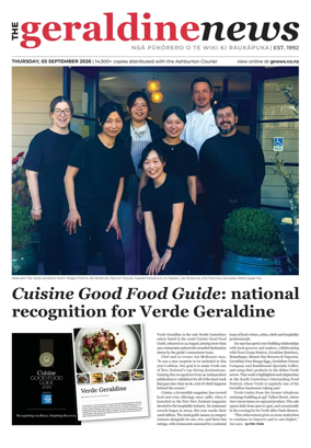 Cover of The Geraldine News