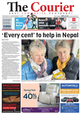 Cover of The Timaru Courier