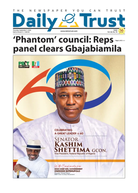 Cover of Daily Trust