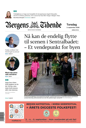 Cover of Bergens Tidende