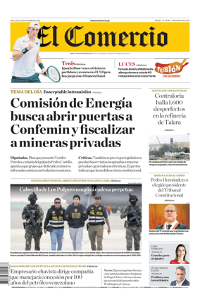 Cover of Diario El Comercio