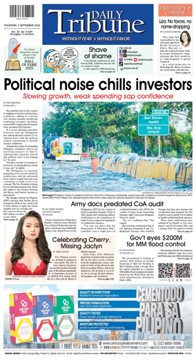 Cover of Daily Tribune (Philippines)