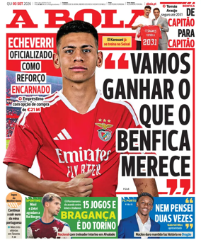 Cover of A BOLA (Portuguese)