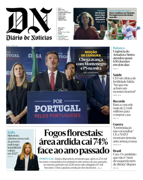 Cover of Diario de Noticias