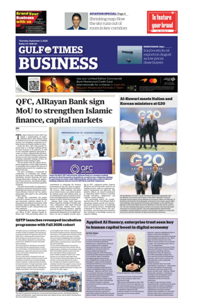 Cover of Gulf Times Business