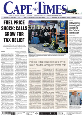 Cover of Cape Times