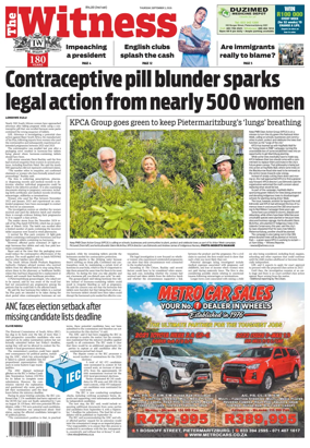 Cover of The Witness (South Africa)