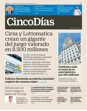 Cover of Cinco Dias