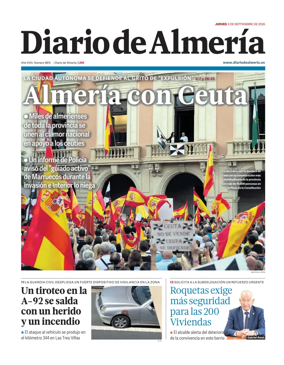 Cover of Diario de Almeria