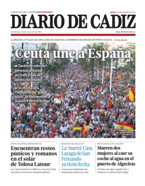 Cover of Diario de Cadiz