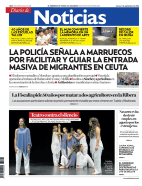 Cover of Diario de Noticias (Spain)