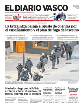 Cover of Diario Vasco (Alto Urola)