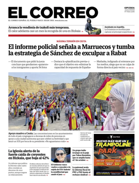 Cover of El Correo (Gipuzkoa)
