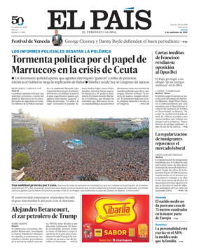Cover of EL PAIS Catalunya
