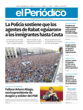 Cover of El Periodico Aragon