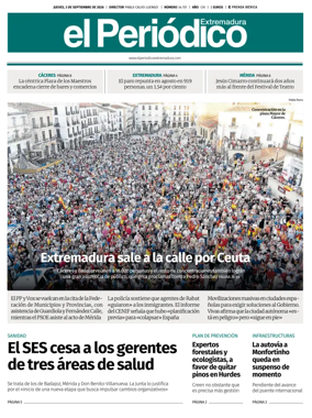 Cover of El Periodico Extremadura