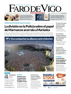 Cover of Faro de Vigo (Pontevedra)