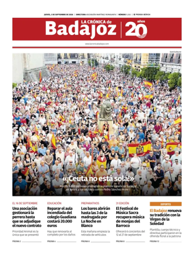 Cover of La Cronica de Badajoz BE