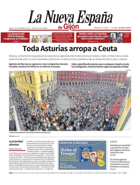 Cover of La Nueva Espana (Gijon)