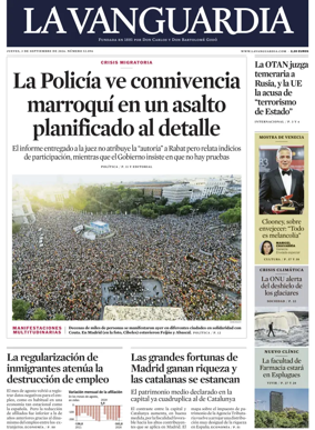 Cover of La Vanguardia (1st Edition)