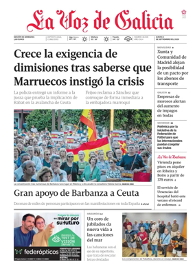 Cover of La Voz de Galicia (Barbanza)