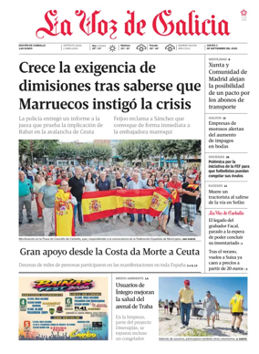 Cover of La Voz de Galicia (Carballo)