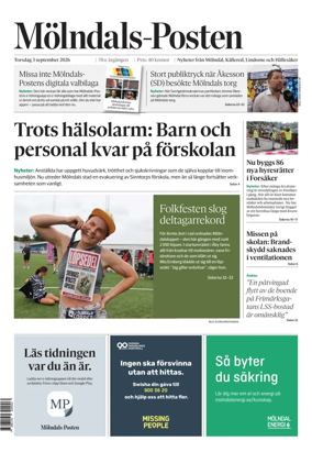 Cover of Molndals-Posten