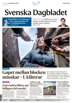 Cover of Svenska Dagbladet