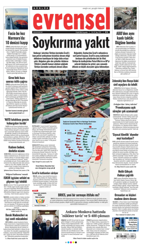Cover of Evrensel Gazetesi