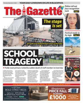 Cover of Blackpool Gazette