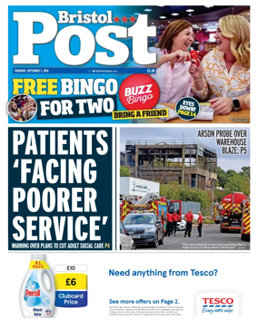 Cover of Bristol Post