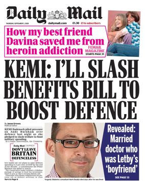 Cover of Daily Mail