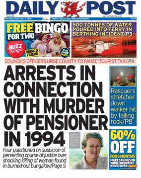 Cover of Daily Post (North Wales)