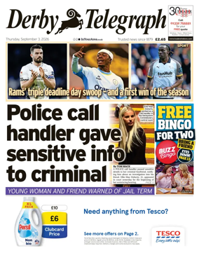 Cover of Derby Telegraph