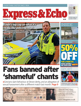 Cover of Express & Echo (City & East Devon Edition)