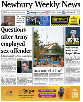 Cover of Newbury Weekly News