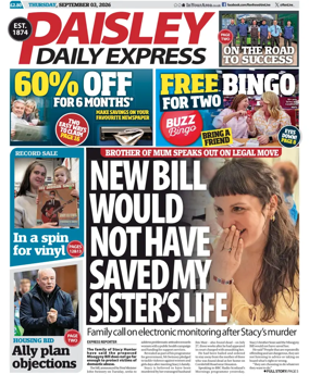 Cover of Paisley Daily Express