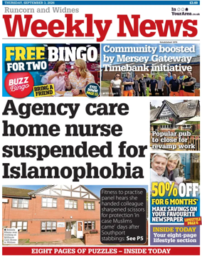Cover of Runcorn & Widnes Weekly News
