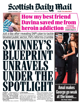Cover of Scottish Daily Mail