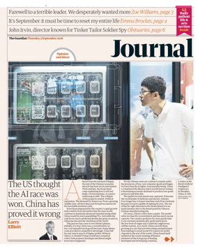 Cover of The Guardian e-paper Journal