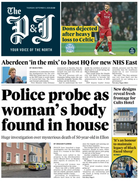 Cover of The Press and Journal (Aberdeen and Aberdeenshire)