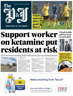 Cover of The Press and Journal (Inverness Highlands and Islands)