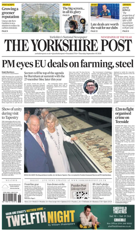 Cover of Yorkshire Post