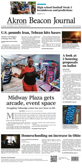 Cover of Akron Beacon Journal