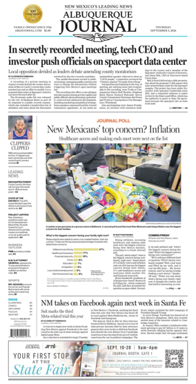 Cover of Albuquerque Journal
